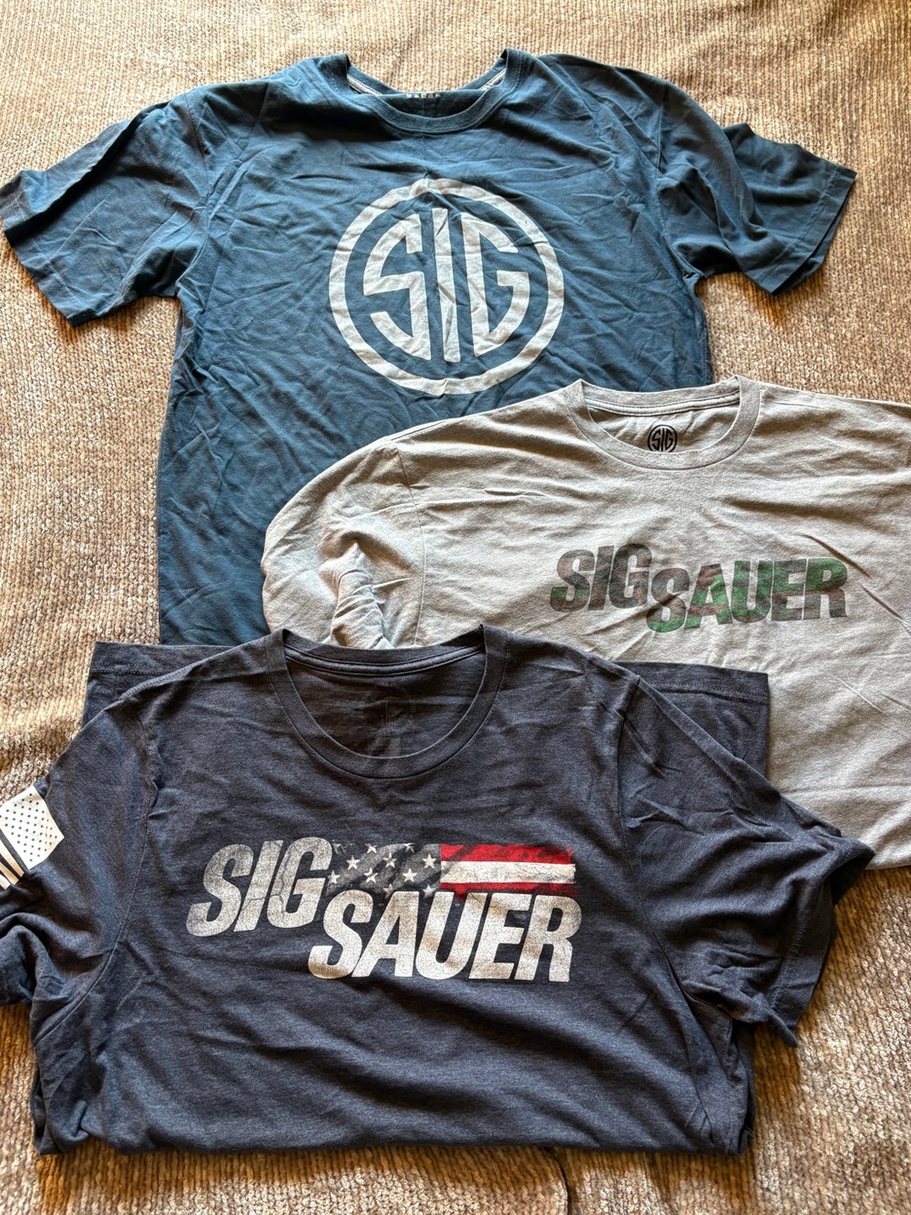 Set of 3 Men’s XL Sig Sauer Tees